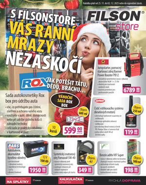 S Filsonstore vás ranní mrazy nezaskočí - listopad 2025