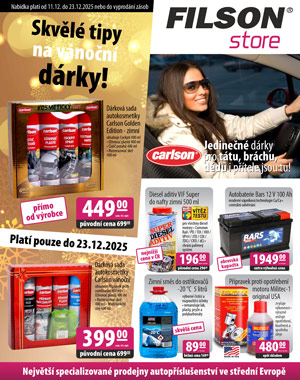 Filsonstore leták prosinec 2025 Skvělé tipy na vánoční dárky
