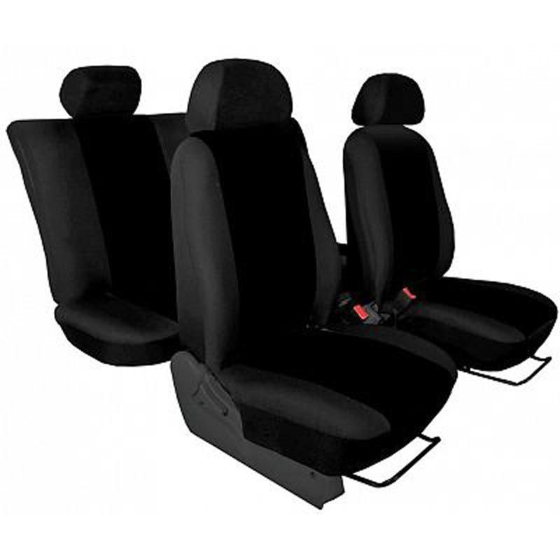 Autopotahy přesné / potahy na sedadla Dacia Lodgy 5-sedadel (12-16) - design Torino černá / výroba ČR
