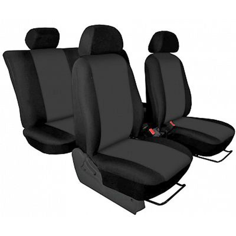 Autopotahy přesné / potahy na sedadla Citroen C3 (10-16) - design Torino tmavě šedá / výroba ČR