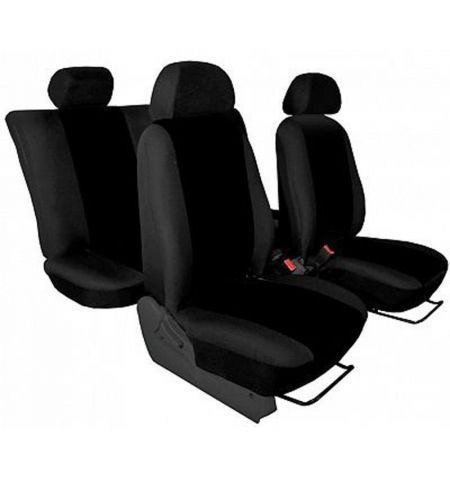 Autopotahy přesné / potahy na sedadla Nissan Micra (3-dv / 5-dv) (02-) - design Torino černá / výroba ČR | Filson Store