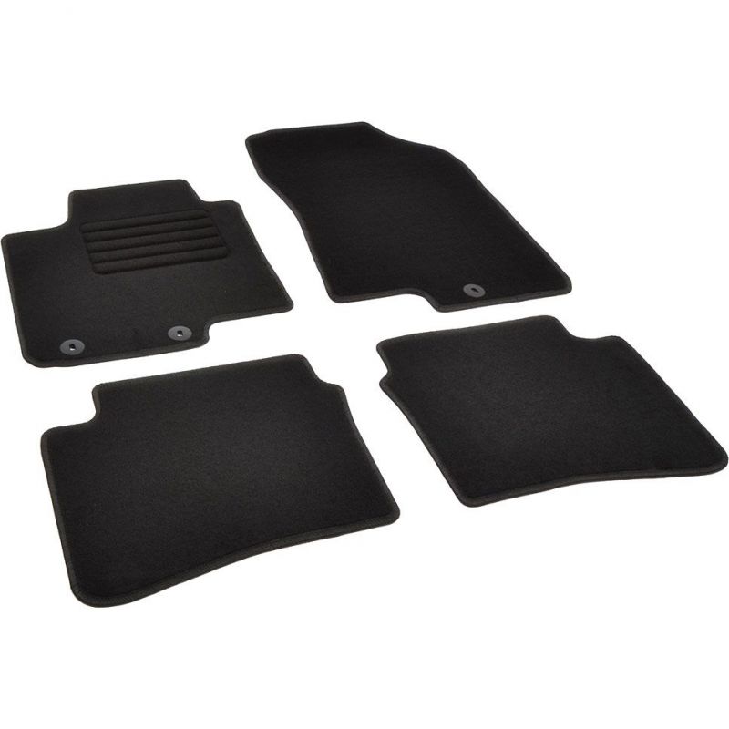 Autokoberce textilní přesné černé / černé obšití - Hyundai i20 III (Typ BC3) (2020-2023) 5-sedadel