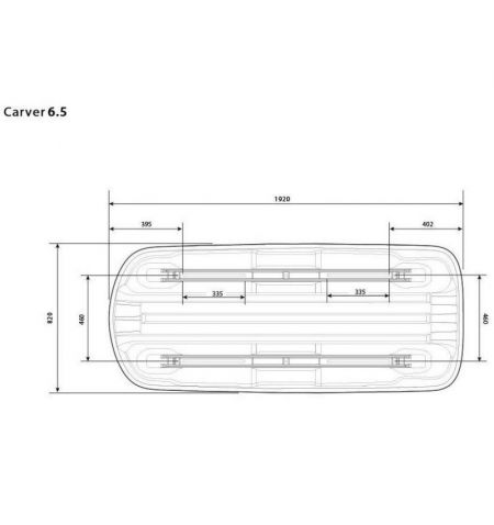 Střešní box Hapro Carver 6.5 Anthracite - objem 430l / oboustranné otevírání / matný antracit | Filson Store