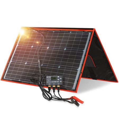 Solární panely rozkládací přenosné s PWM regulátory 220W 12V/24V 2ks 106x73cm - do auta / na kempování | Filson Store