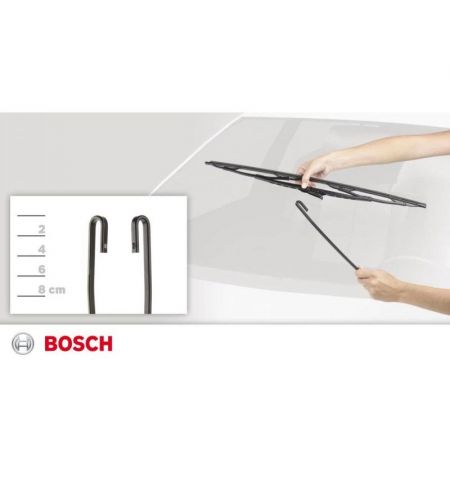 Stěrač Bosch Eco 53cm 1ks - s grafitovým břitem / adaptér hák | Filson Store