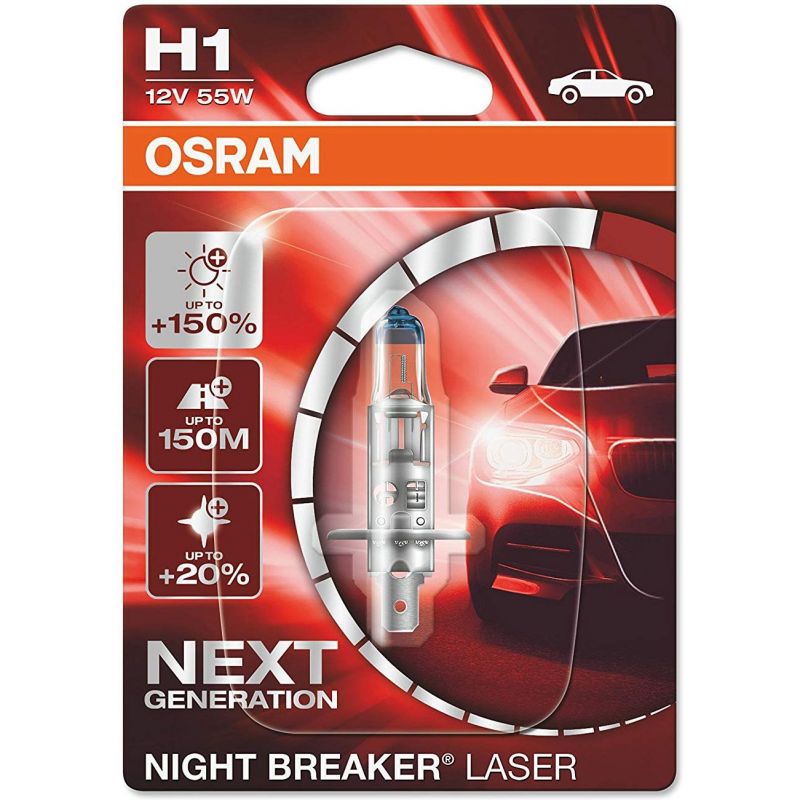 Autožárovka Osram Night Breaker Laser Next Generation H1 12V 55W P14.5s - blister 1ks