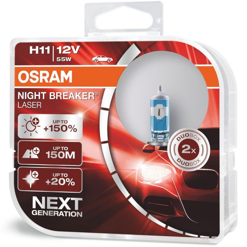 Autožárovky Osram Night Breaker Laser Next Generation H11 12V 55W Pk22s - plastový box 2ks