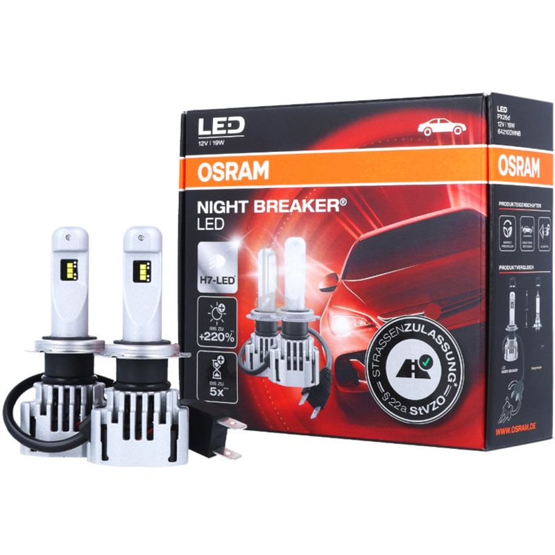 Autožárovky LED diodové Osram Night Breaker H7 12V 19W PX26d
