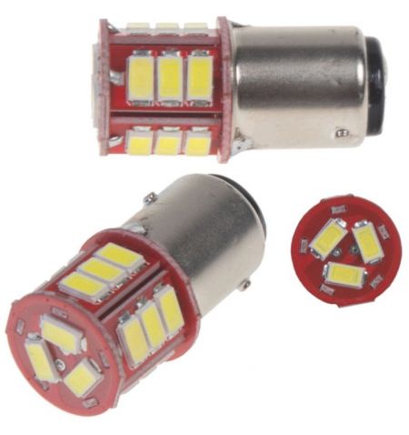 Žárovka LED diodová 12-24V / BAY15D dvouvlákno 21/5W / bilá / 18x LED 5730SMD | Filson Store