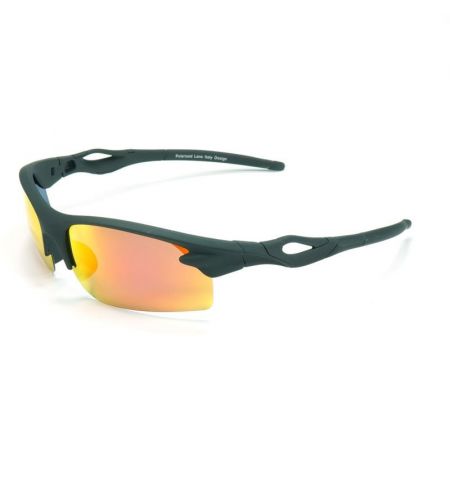 Brýle sluneční Polarized 174 - obroučky černé / skla červeno-zlatá zrcadlová / polarizační skla / pouzdro a utěrka | Filson S...