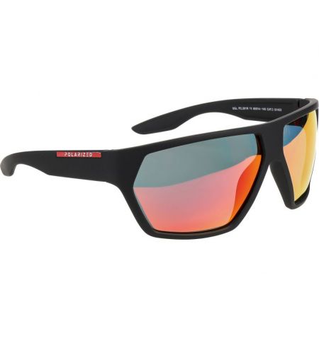 Brýle sluneční Polarized 261 - obroučky černé / skla červeno-zlatá zrcadlová / polarizační skla / pouzdro a utěrka | Filson S...