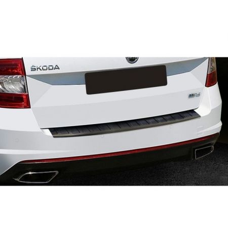 Lišta na ochranu hrany zavazadlového prostoru / kufru Škoda Octavia III RS Combi (2017-2020) - nerezová černá | Filson Store