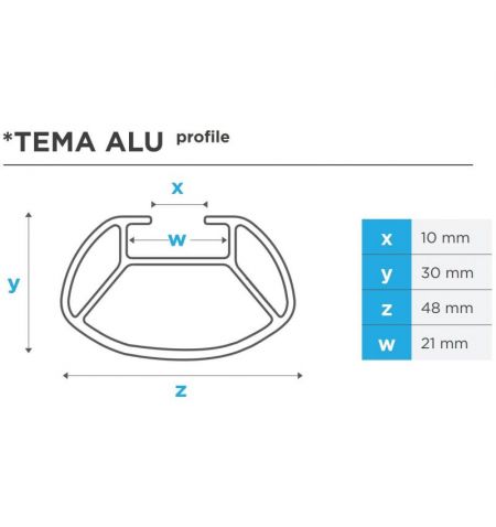 Střešní nosič / příčníky Menabo Tema - Dacia Sandero II (Typ B8) (2012-) - rovná střecha / aluminium / zamykací | Filson Store