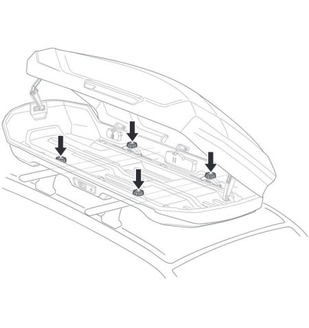 Střešní box Thule Motion 3 XXL - objem 600l / oboustranné otevírání / titanový lesklý | Filson Store