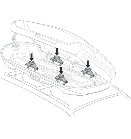 Střešní box Thule Motion 3 XXL - objem 600l / oboustranné otevírání / titanový lesklý | Filson Store