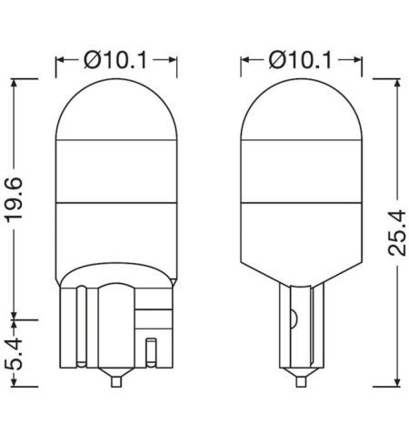 Autožárovka Osram Night Breaker LED W5W 12V 1W W2.1x9.5d - krabička 2ks / schváleno pro ČR / EU homologace | Filson Store