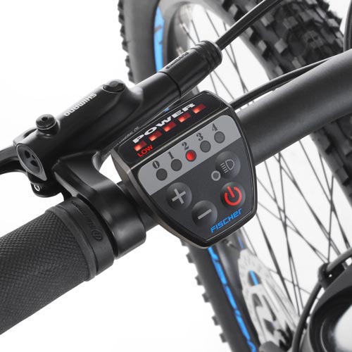 Horské elektrokolo MTB Fischer Montis 2-1 - motor Bafang 45Nm v zadním kole baterie 48V 422-557Wh odpružená vidlice