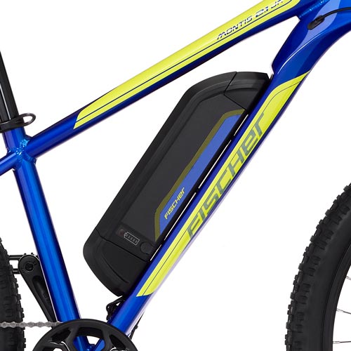 Horské elektrokolo MTB Fischer Montis 2-1 Junior - motor Bafang 45Nm v zadním kole baterie 48V 422Wh odpružená vidlice