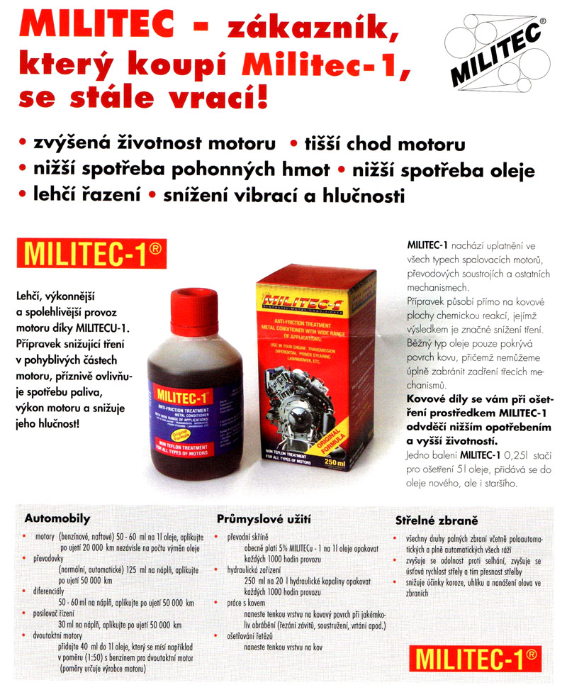 Míchatelnost Militec-1